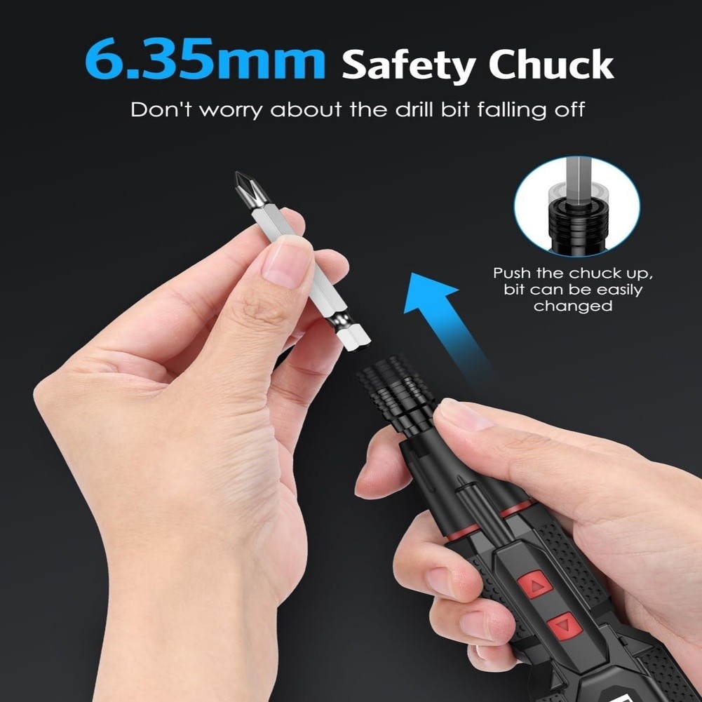 Upgraded 4.2V Cordless Electric Screwdriver Rechargeable
