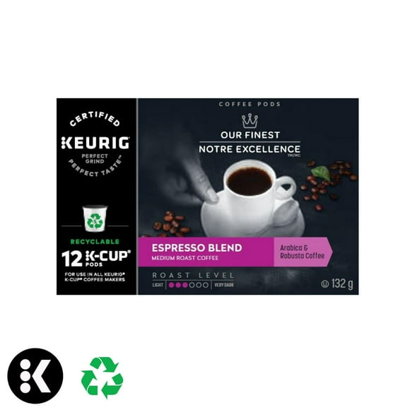 Our Finest Espresso Blend Dark Roast Keurig® Recyclable K-Cup® Pod