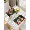 thumbnail image 5 of Mushroom Placemats Set of 6, Fox Botanical Leaf Green Black Butterfly Placemats for Dining Table, Place Mats for Kitchen Tabletop, Waterproof Wipeable Dining Table Mats Set, 5 of 9