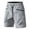 Gray Shorts for Men, variant on Men's Tech Style Cargo Shorts Relaxed Elastic Waist Drawstring Closure Functional Pockets for Street Casual Use White M
