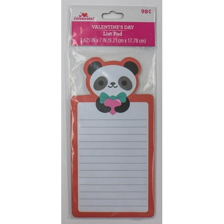 Way to Celebrate Val List Pad Panda