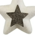 thumbnail image 7 of Northlight Plush Metallic Star Hanging Christmas Ornament - 3.75" - White and Silver, 7 of 7