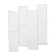 thumbnail image 1 of TEHAUX Kitchen Backsplash Peel And Stick Wall Stickers White 3D Effect Modern Design, 1 of 8