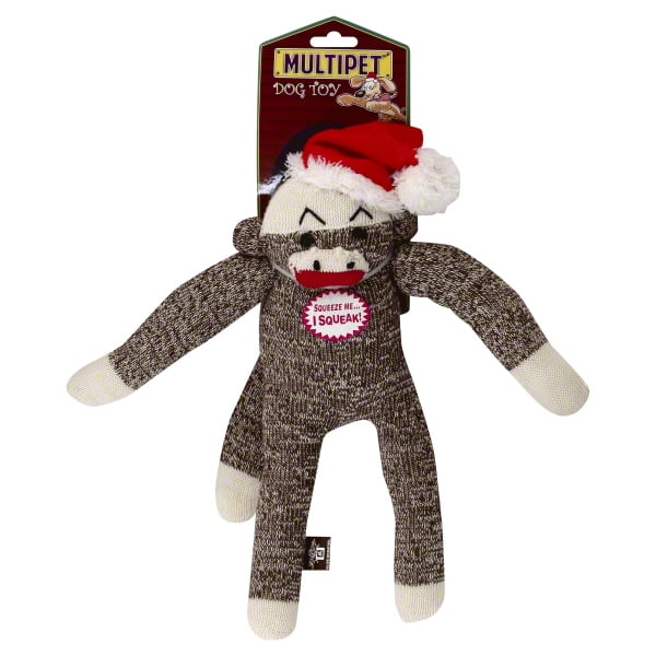 sock monkey dog toy walmart