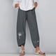 thumbnail image 1 of WILLBEST Pantalones Casuales elegantes para Mujer, de Pierna Ancha, con Cintura Elástica y Bolsillos para Un Uso Diario Cómodo. Chica, 1 of 5
