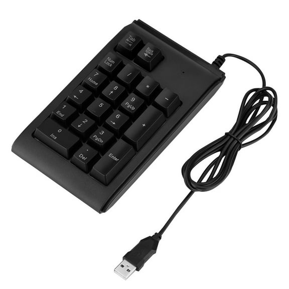 USB Numpad, Plug & Play Mechanical Touch Feeling Numeric Keypad, Waterproof 19-key For Home Office