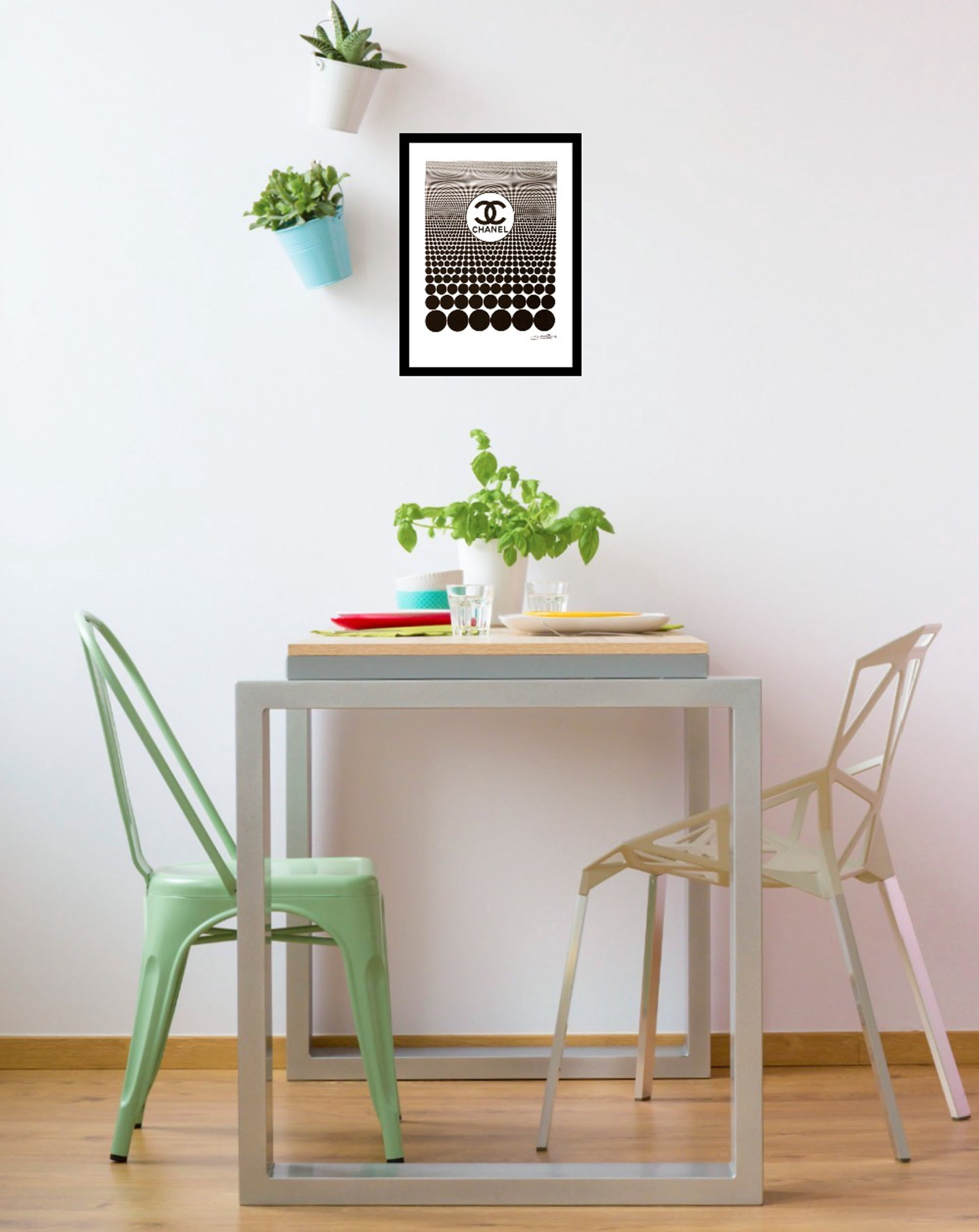Venice Beach Collection's Groovy Glam Fashion Dots 14x18 Framed Print