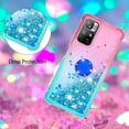 thumbnail image 5 of Clear Case for Xiaomi Redmi Note 11 Pro with Ring Kickstand, Bling Gradient Quicksand Glitter Flowing Liquid Floating Case Cover for Xiaomi Redmi Note 11 Pro/Note Pro+      Powder Blue, 5 of 14