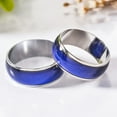 thumbnail image 3 of Soumake Mood Ring Romantic Temperature Control Stainless Steel Color Changing Gift for Couple Gifts, 3 of 8