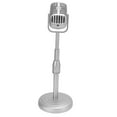 thumbnail image 3 of Modèle d'Accessoire de Microphone Vintage, Microphone de Simulation à l'Ancienne et Créativité de Stand pour Studio Photo Argent, 3 of 8