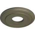 thumbnail image 3 of Ekena Millwork 12 3/8"OD x 4"ID x 1 1/8"P Classic Ceiling Medallion (Fits Canopies up to 7 1/4"), Hand-Painted Spartan Stone, 3 of 6