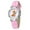 Pink, variant on TIHLMK Watch for Youngster Fashion Cartoons Buckle Dazzling Mesh Belt Watch Rubber Watch