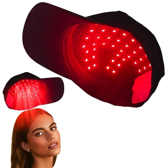 Led Red Light Cap, 4-in-1 Wavelengths 450nm 650nm 850nm LED Photon Hat, Skin & Scalp Care Device for Men Women