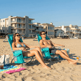 thumbnail image 5 of TLSUNNY Portable Beach Chair for Adults, Outdoor Camping Chair Lay Flat Folding Backpack Beach Reclining Chair W/ 5 Positions, Headrest, Cup Holder, 5 of 12