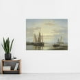 thumbnail image 2 of Hulk Calm Waters Boats Classic Painting Extra Large Art Print Wall Mural Poster Premium XL, 2 of 3