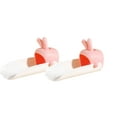 thumbnail image 1 of Harpily Faucets Accessories 2Pack Rabbit Children'S Cartoon Faucet Extender Splash Proof Bathroom Kitchen Faucet Cute Rabbit Channel One Size Pink, 1 of 9