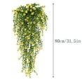 thumbnail image 2 of ZULAR 2 Pieces Artificial Hanging Flowers Fake Hanging Plant Faux Eucalyptus Leaf Greenery Vine Outdoor UV Resistant Plastic Plants Home Garden Wedding Party Indoor Outdoor Decorations, 2 of 7