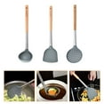 thumbnail image 4 of Shisuyan Spatula Kitchen Tools Silicone Grey 3Pcs 14.57x14.56x3.15In, 4 of 8