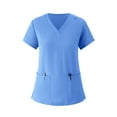 thumbnail image 4 of FrzhBrz Scrub Sets for Women V Neck Short Sleeve Tops Scrubs Jogger Suit Pants Nurse Workwear Pocketed Medical Uniform, 4 of 4