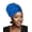 Blue, variant on VZQIPre-Tied African Head Wrap - Soft, Breathable Turban Headwrap Scarf for Women, Fashionable Head Wrap Turbans for Daily, Work, and Special Occasions, Comfortable Hair Wraps