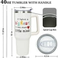 thumbnail image 3 of Teacher Tumbler 40oz With Handle & Straw Lid - Teacher Gifts for Women - Teachers'' Day Gifts, Teacher Appreciation Gifts - Gifts for Teachers New Teacher Gifts - Teacher Practitioner Gifts for Women, 3 of 6