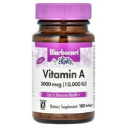 Bluebonnet Vitamin A 10,000 Iu, 100 Ct