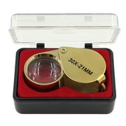 End-of-year Clearance 2021 - VIFUCZ Pocket Jewellers Glass Magnifying Magnifier Jeweler Eye Jewelry Loupe 30 x 21mm