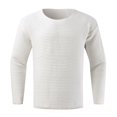 thumbnail image 4 of Vedolay Men's Fall Sweater Lightweight Knit Top Loose Pullover Sweater White,3XL, 4 of 5