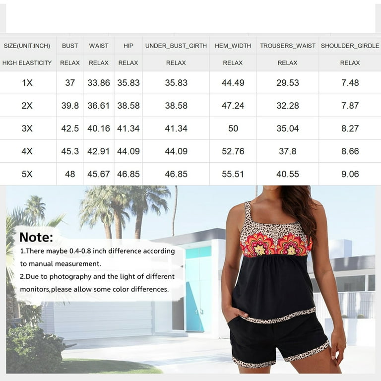 Women's Split Boxer Swimsuit Low Back Thin Shoulder Strap Camisole Swimsuit  for Summer Beach Swimming Pool Wear XL 