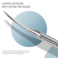 thumbnail image 3 of Tijeras para cutículas BEZOX de acero inoxidable curvado extrafino, 3 of 7