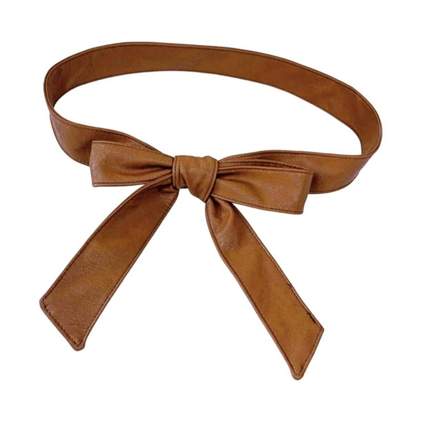 Cinturón de abrigo para mujer, cómodo y a la moda, suave, largo, tipo obi Camello