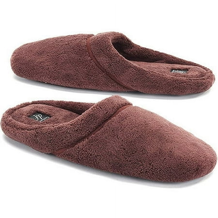 Dearfoams - Men's Microfiber Terry Scuff Slippers