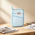 thumbnail image 5 of Mesh Zipper File Bag with Handle Transparent Storage Tote Portable Organizer Pouch for Office Document Supplies, 5 of 5