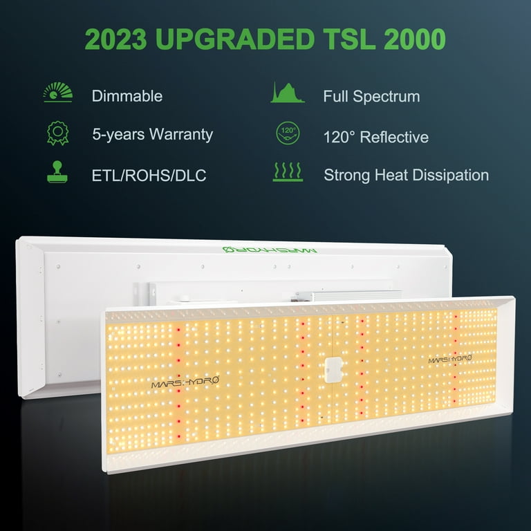 Mars Hydro TSL 2000 Indoor LED Grow Light, Full Spectrum Mars Hydro TSL 2000 Indoor LED Grow Light, Full Spectrum