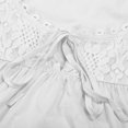 thumbnail image 7 of Women's Casual Lace Trimmed U Neck Sleeveless Loose Fit Tank Top for Everyday Leisure Pure Color Summer Camisole Comfortable Stretchy Blouse White M, 7 of 7