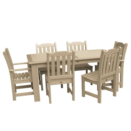 Highwood Lehigh Outdoor Patio Dining Set, 7 Piece, Multiple Colors