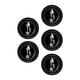 thumbnail image 2 of Junta amortiguadora de puerta de coche, accesorios de aislamiento acústico y amortiguador de impactos 5x negro con letrero, 2 of 9