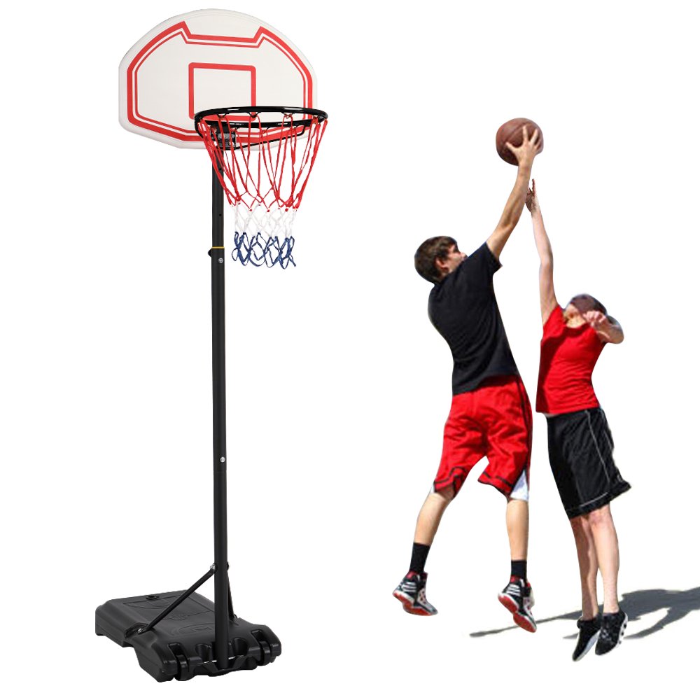 Zimtown Portable Basketball Hoop with Wheels, 5.2'6.9'/ 5.2'7.2