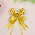 thumbnail image 1 of Caja de dulces para suministros de boda, 200 piezas, caja de regalo, decoración, flor, borde dorado, rosa, lazo de mano, trompeta, 15 mm, 1 of 5