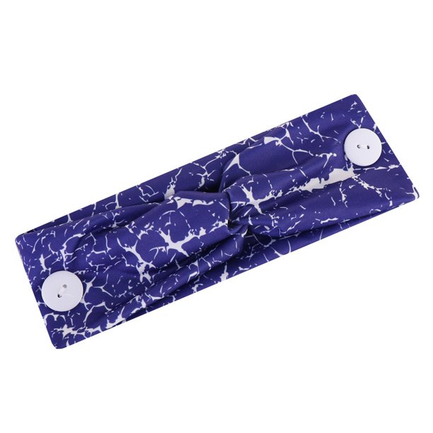 Xihbxyly Diadema de Yoga, Diseño Elástico Que Absorbe El Sudor, Material Transpirable, Detalle de Botón, Accesorio Unisex para El Cabello, Ideal para Correr, Yoga y Gimnasio Al Aire Libre, Tamaño 23