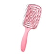 thumbnail image 1 of Cepillos de pelo curvados con ventilación para mujer. Cepillo desenredante antiencrespamiento para pelo largo, grueso y rizado. Cepillo desenredante de secado rápido para pelo mojado, 1 of 6
