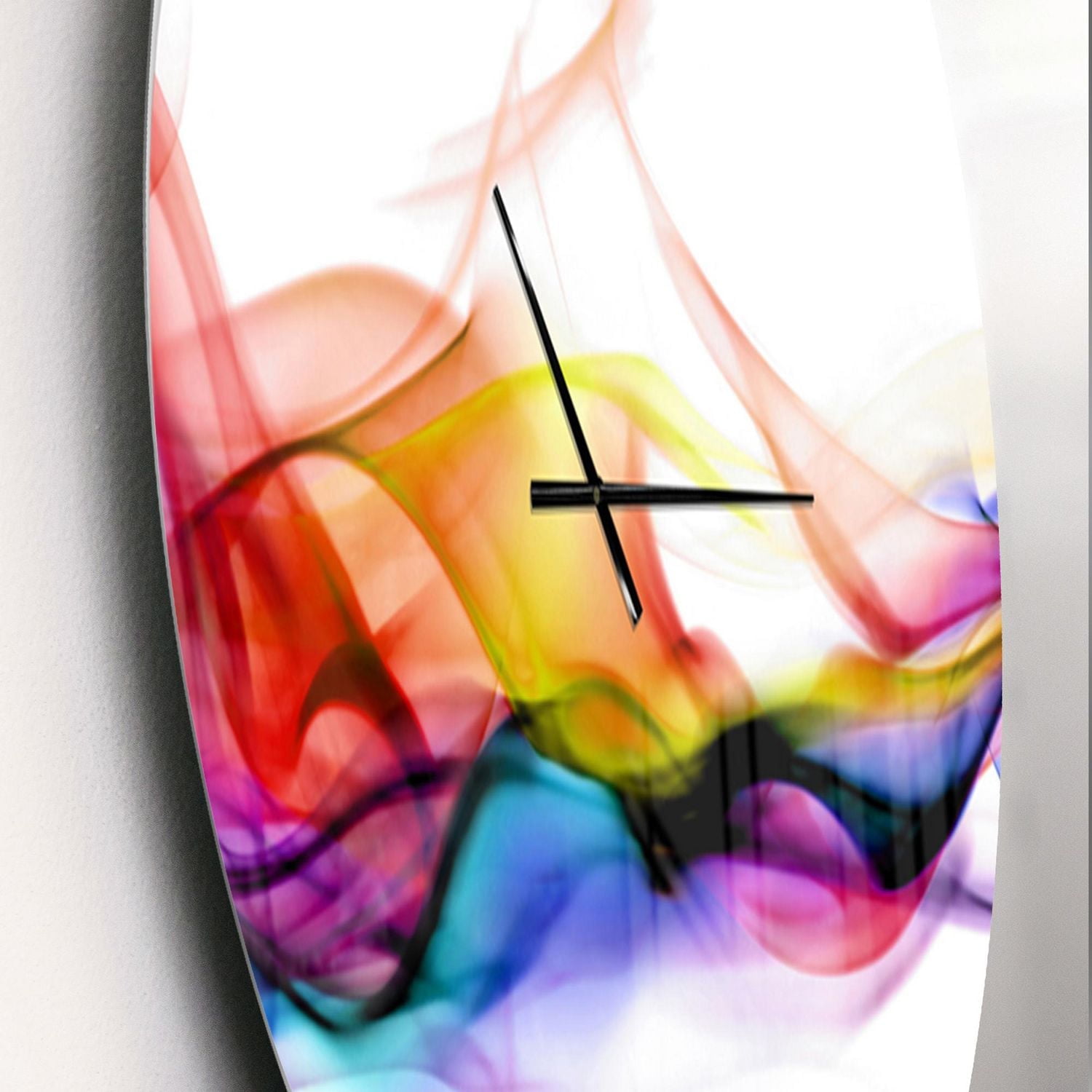 Designart 'Abstract Smoke ' Modern wall clock