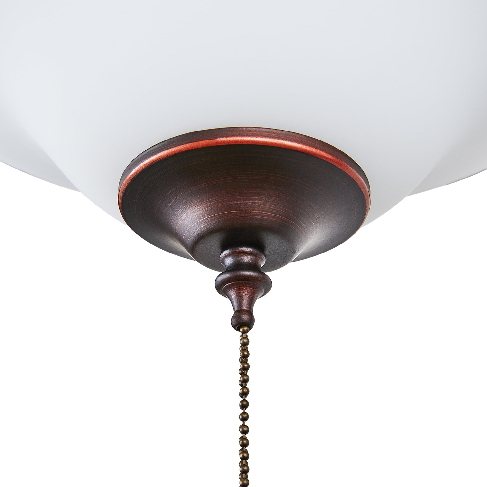 52HES5ORB-MB-LED-WH-Concord Fans-Heritage Square - 52 Inch 5 Blade Ceiling Fan with Light Kit   Oil Rubbed Bronze Finish with Oil Rubbed Bronze Blade