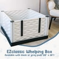 thumbnail image 3 of EZWHELP WHELPING BOX FOR DOGS AND PUPPIES - INDOOR DOG WHELPING PEN WITH RAILS - SANITARY DOG WHELPING BOX, 3 of 9