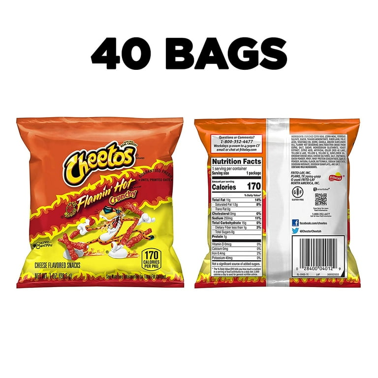 Cheetos Crunchy, Flamin' Hot, Oz, 50count Costco, 57 OFF