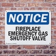 thumbnail image 4 of (2 Pack) Fireplace Emergency Gas Shutoff Valve OSHA Notice Sign 18 Inch X 12 Inch Plastic Sign, Weather Resistant, UV Protected for Workplace, Business, and Construction Site, Made in, 4 of 8