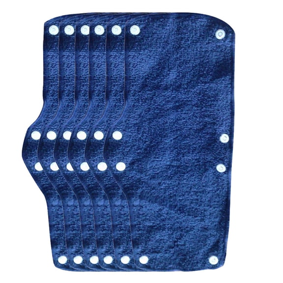 Home Life 6Pc Summer Selling Beat The Heat Blue Snap-On Hard Hat Sweatband