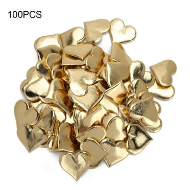 DIY Wedding Decor & Birthday Gift for Tables Golden Heart-Shaped Petals, 100PCS Set Rawiri