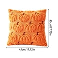thumbnail image 3 of Halloween Pumpkin Shaped Throw Cover 18x18 Inches Soft Plush Pillow Cases for Chair Sofa Bedroom Living Room Home Decor A, 3 of 8
