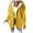 Yellow, variant on Fall Jackets for Women Trendy Hooded Full Zipper Solid Loose Sequin Drawstring Plus Size Fall Coats for Women,Blue,L